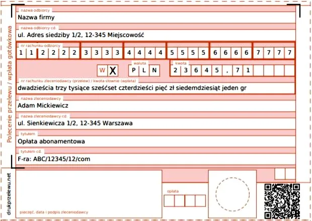 Jak się wypełnia druk przelewu? Instrukcja krok po kroku