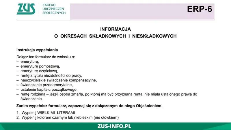 Jak wypełnić druk ERP-6 krok po kroku