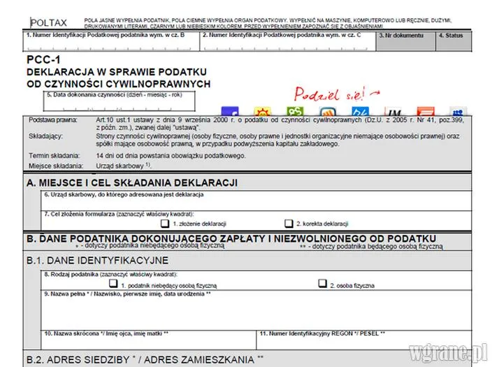 Błędy przy PCC-1
