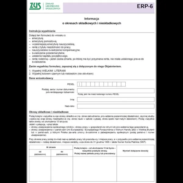 Dokumenty do ERP-6