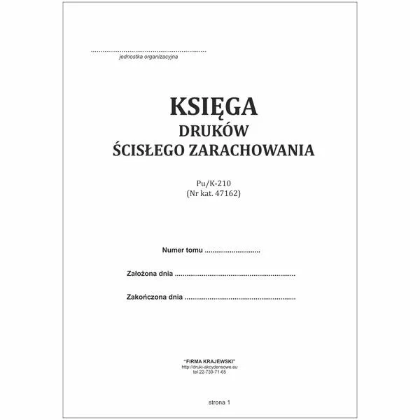 Ewidencja druków ścisłego zarachowania