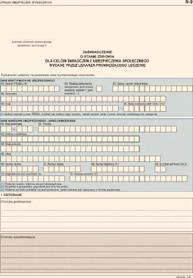 Różnice druk N9 OL-9