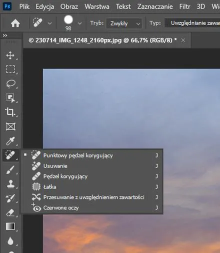 Skróty klawiszowe Photoshop