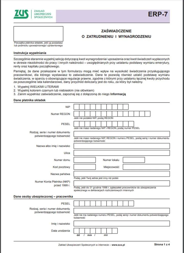 Terminy na wydanie druku Rp-7