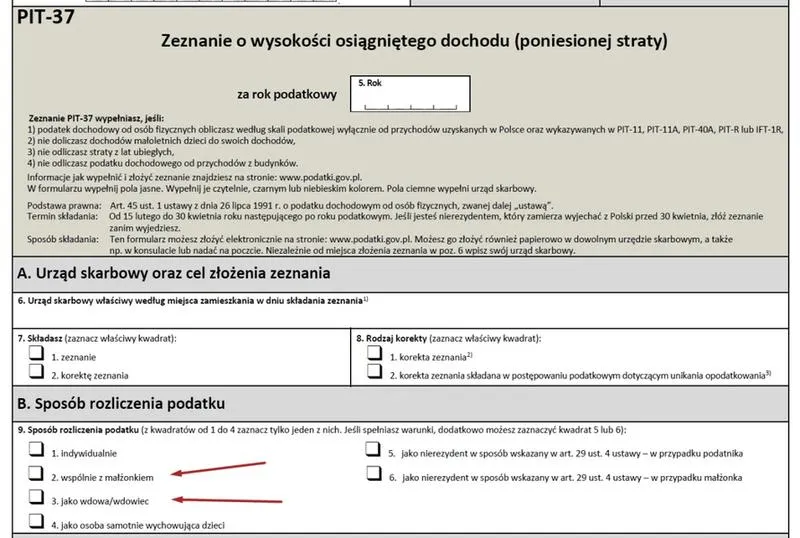 Zeznanie podatkowe