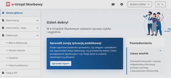 Zgłoszenie konta bankowego